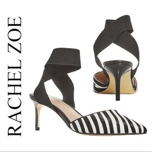 Rachel Zoe Blaire Calf Hair Kitten-heel Pumps NEW